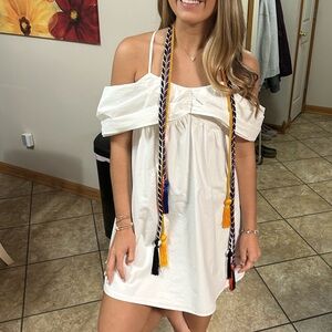 Elegant Off-Shoulder White Dress